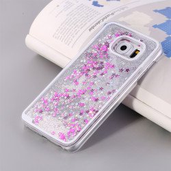 Samsung Galaxy S6 Edge Glitter Shake Shake Star Dust Case (TPU  Silver)